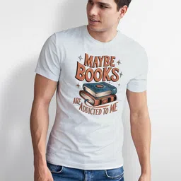 Seekbuylove Men Typography Printed Bio Finish T-shirt image 2