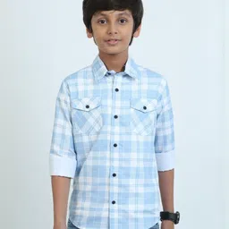 Rocket Science Boys Checked Casual Shirt-image-94