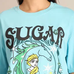 Mast & Harbour Women Pack of 3 Cotton Printed Longline T-shirt image 3