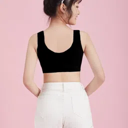 BRAAFEE Girls Pack of 3 Non-Padded Full Coverage Beginners Cotton Bra image 5