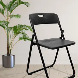 EROS Black Folding Metal Dinning Chair-image-14