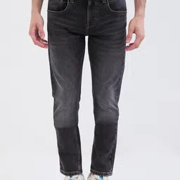 SPYKAR Men Black Cotton Slim Fit Low-Rise Jeans-image-93