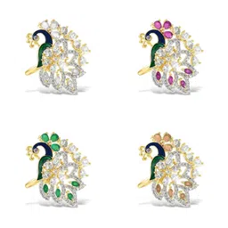 CHARMS Gold-Plated Alloy Cubic Zirconia Finger Ring-picture-19