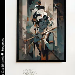 SOWPEACE Brown & Teal 1 Piece Canvas Abstract Wall Photographs-image-30