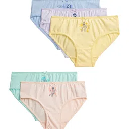 Marks & Spencer Pack Of 5 Printed Pure Cotton Disney Princess Printed Briefs - T711963DMUL image 2