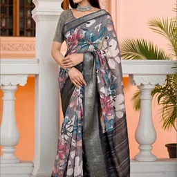 GULKEE FAB Floral Zari Saree image 3