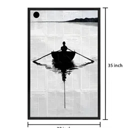 999Store Grey & Black 1 Piece Canvas Other Wall Paintings image 5
