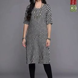 Anouk Rustic Selection Of 3 Chevron Printed Round Neck Straight Kurtas-picture-2