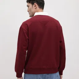 roadster Men Full Sleeve Solid Sweatshirt image 4