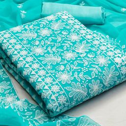 Rangtulika Ethnics Embroidered Unstitched Dress Material-picture-31