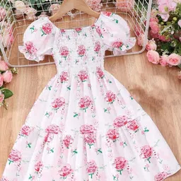 YK Floral Print Fit & Flare Dress-picture-33