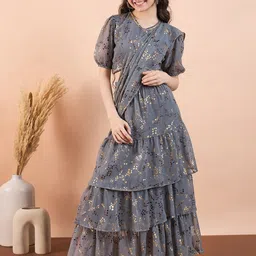 Stylo Bug Girls Printed Ready to Wear Lehenga & Blouse With Dupatta image 2