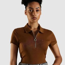 Tommy Hilfiger Polo Collar Slim Fit Cotton T-shirt-picture-16