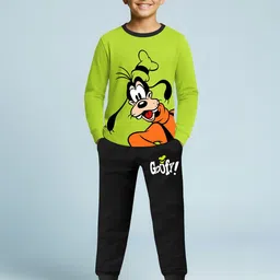 Disney By Miss and Chief Boys Graphic Printed Round Neck T-shirt And Joggers-image-33