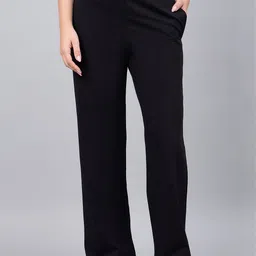 98 Degree North Women Cotton Slip-On Mid-Rise Trousers-image-31