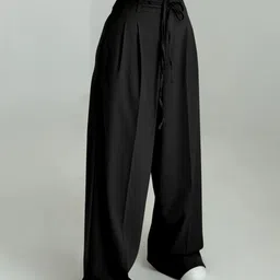 CORSICA Women Relaxed Loose Fit High-Rise Pleated Trousers-picture-10