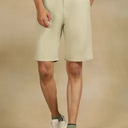 JADE BLUE Men Slim Fit Cotton Shorts-picture-12