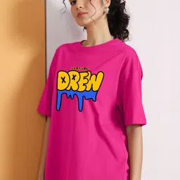 Leotude Women Printed Oversized T-shirt-image-90