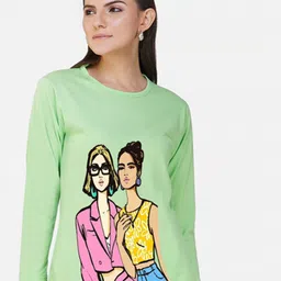 Metronaut Women 2 Printed Bio Finish T-shirt image 5