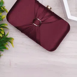 FOR THE BEAUTIFUL YOU Buckle Detail Box Clutch-image-61