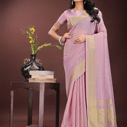 LeeliPeeri Woven Design Organza Saree-image-56