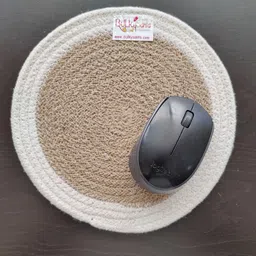 BulkySanta Beige 2 Pcs Round Table Placemats image 4