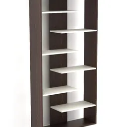 bluewud Brown & White 7 Tier BookShelf image 5