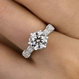 Designs & You Silver-Plated Cubic Zirconia Studded Finger Ring image 5