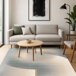 OBSESSIONS Beige & Grey Abstract Printed Carpet-picture-33