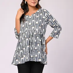 Rakshita Fashions Print Peplum Top image 2