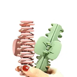 Watch junction Women Set of 2 Comb shape Matte Finished Hair Claw Clip image 2