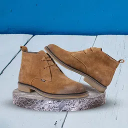 EZOK Men Leather Round Toe Winter Lace-Ups Boots-picture-21