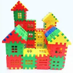 kiddovate DIY Plastic Building Blocks for Kids,Puzzle for Child Educational 60 pcs image 3