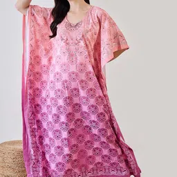 The Kaftan Company Printed Maxi Nightdress image 3
