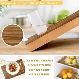 Kuber Industries Brown Set of 2 Water Resistant Shelf Liner Organisers image 5