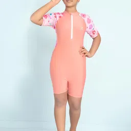 Muhuratam Girls Peach Nylon Swimwear-image-72