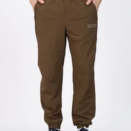 Xtep Men Solid Loose Fit Mid-Rise Training Track Pants-image-5