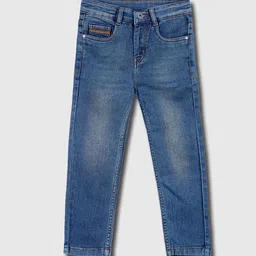 Purple United Kids Boys Regular Fit Mid-Rise Low Distress Heavy Fade Jeans-picture-37