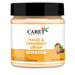 CARET ORGANIC Haldi & Chandan Ubtan Face Pack - 100 g image 3