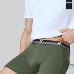 XYXX Pack Of 3 Cotton Long Trunks-picture-11