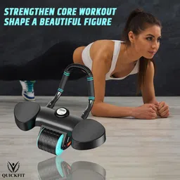 quick fit Automatic Rebound Abdominal Wheel Elbow Support,Core Workout Equipment for Ab Exerciser image 2