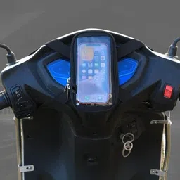darkwave Mobile Holder for Scooty Mobile Pouch for Scooter Activa-95 Bike Mobile Holder-picture-13