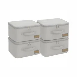 Panchhi Store Grey Set of 4 Regular Drawer Organiser Organisers-image-15