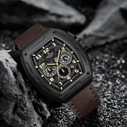 Naviforce Men Dial & Leather Straps Analogue Chronograph Watch NF8053_B Y DBN image 4