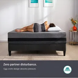 Torque Grey Quilted Orthopedic Durasleep 3-Layer Rebonded King Foam Mattress image 3