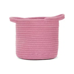 Myntra Elegant Homes Pink & White Foldable Reusable Multi-Utility Organiser image 3