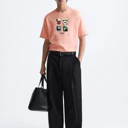 MISCHIEF MONKEY Men Printed Regular Fit Cotton T-shirt image 5