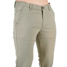 FLAKED Men Smart Easy Wash Cotton Chinos Trousers image 3