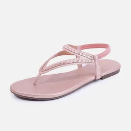 Anouk Women Embellished T-Strap Flats image 3