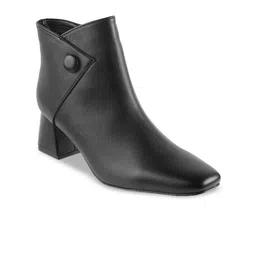 Metro Women Synthetic Block-Heeled Regular Boots image 1